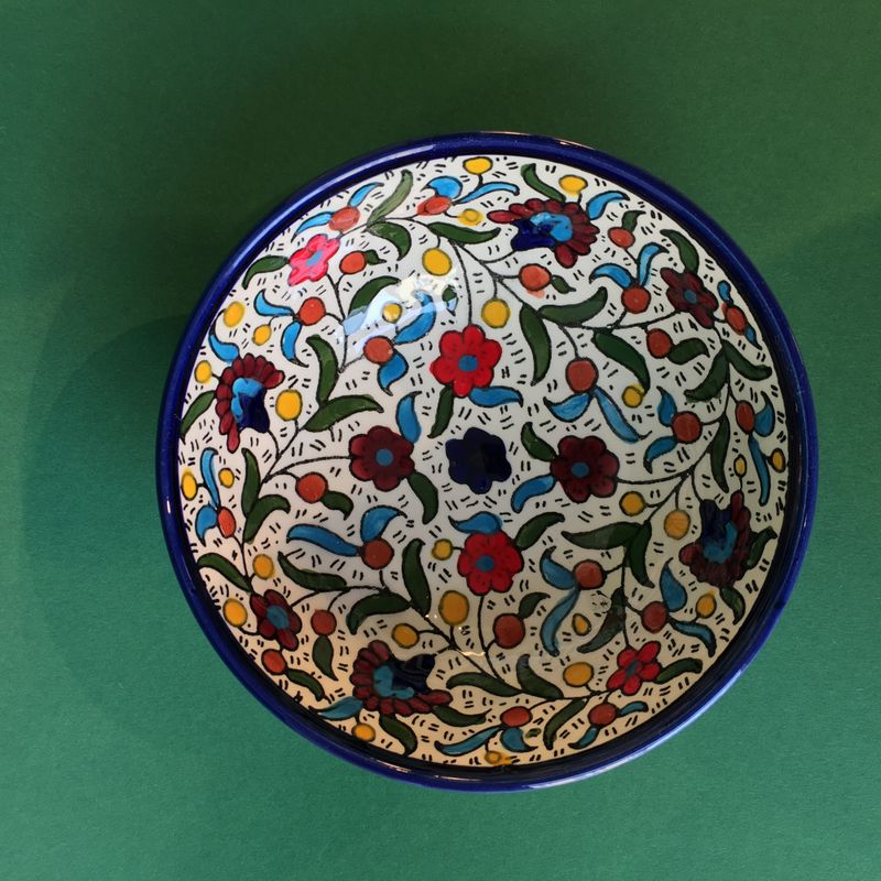 Keramikkskål, flerfarget 15 cm