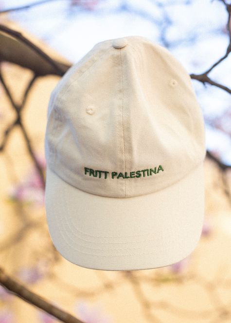 Hovedbilde Brodert caps - Fritt Palestina på norsk, lys