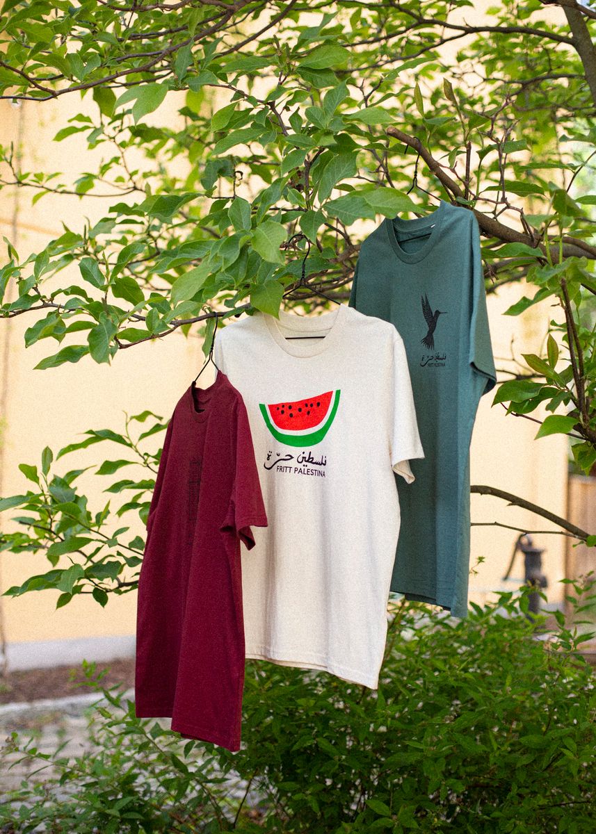 Silketrykket T-skjorte - vannmelon